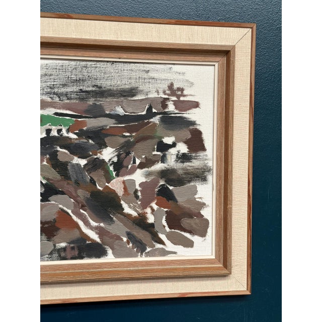 Mid 20th Century B. Person, Absract, 1950s, Oil Painting on Canvas, Framed For Sale - Image 5 of 18