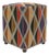 Bohemian Handmade Kilim Upholstered Ottoman For Sale