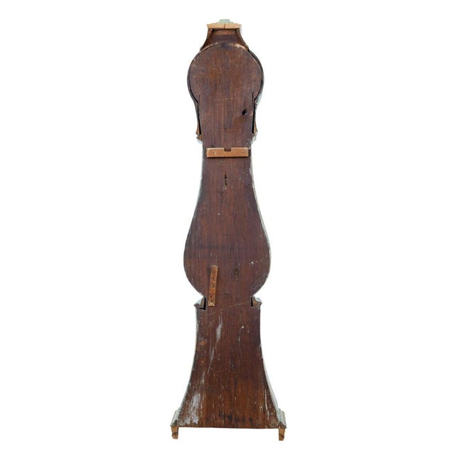 Mid 19th Century Swedish Pine Long Case Mora Clock For Sale - Image 12 of 15