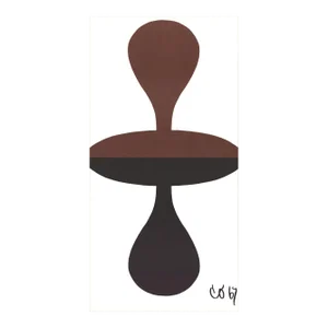 1967 Claes Oldenburg 'Double Punching Bag' Pop Art Brown USA Lithograph