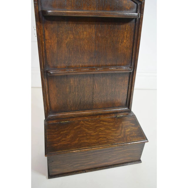 Late 18th/Early 19th-Century English Geogian Oak Spoon Rack For Sale - Image 6 of 10
