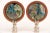 Faux Marble Gemstone Graffiti Lamp Finials on Chrome Hardware - a Pair For Sale In Madison - Image 6 of 6