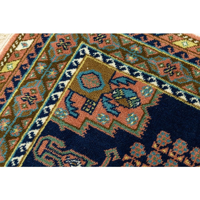 Multicolored Rug Handmade in Holland With Tags 3ft X 7ft For Sale - Image 4 of 6