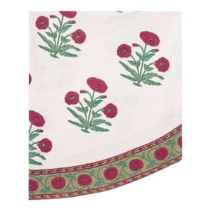 Poppy 90-Inch Magenta Round Tablecloth