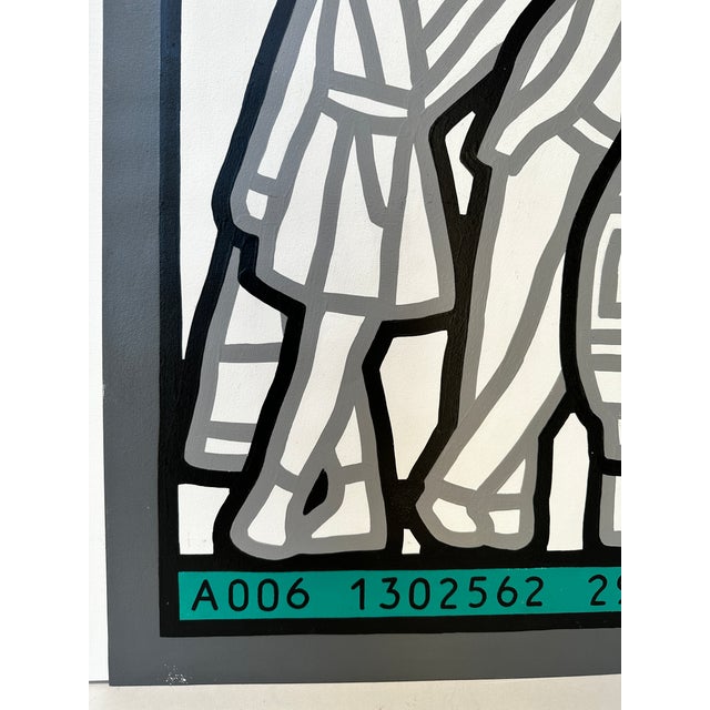 Mid Century Modern Albinet, Jean Paul "A0061302562" Acrylic Painting on Canvas For Sale In Palm Springs - Image 6 of 6