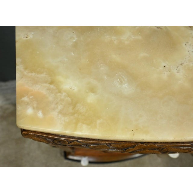 Wood Vintage Art Deco Walnut Burl Bedside Table, 1930 For Sale - Image 7 of 18