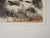 Early 20th century ink and watercolor painting of a mule pack train in winter along a desolate coast by Bernard Lamotte...