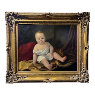 Attr. To John O’Brien Inman (1828–1896) — Antique 1864 American Child Portrait For Sale