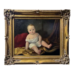 Attr. To John O’Brien Inman (1828–1896) — Antique 1864 American Child Portrait