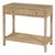 Como 31.5 in. W Rectangular Banana Leaf 1 Drawer Console Table with Lower Open Shelf, Natural Rattan For Sale