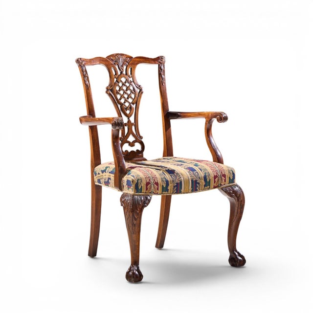Baker Furniture Stately Homes Chippendale Mahogany Dining Chairs - Set of 8 For Sale - Image 10 of 17