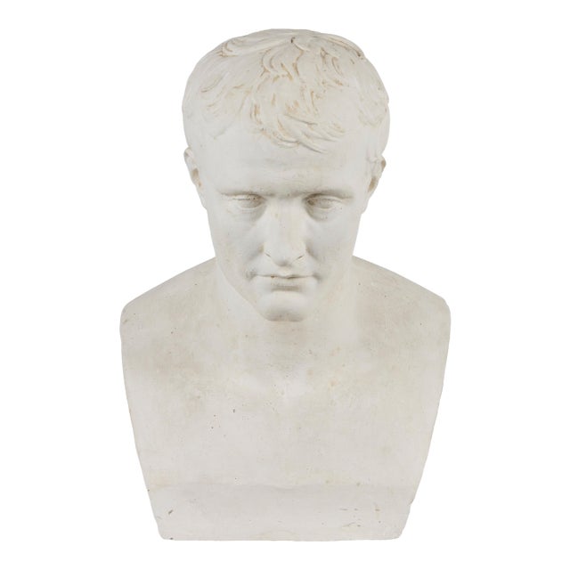 Gesso Bust of Napoleon Circa 1950's For Sale