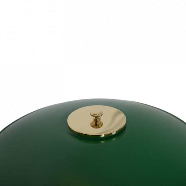 Vintage PH 3/2 Table Lamp with Green Shades by Poul Henningsen, 1920s For Sale - Image 6 of 10