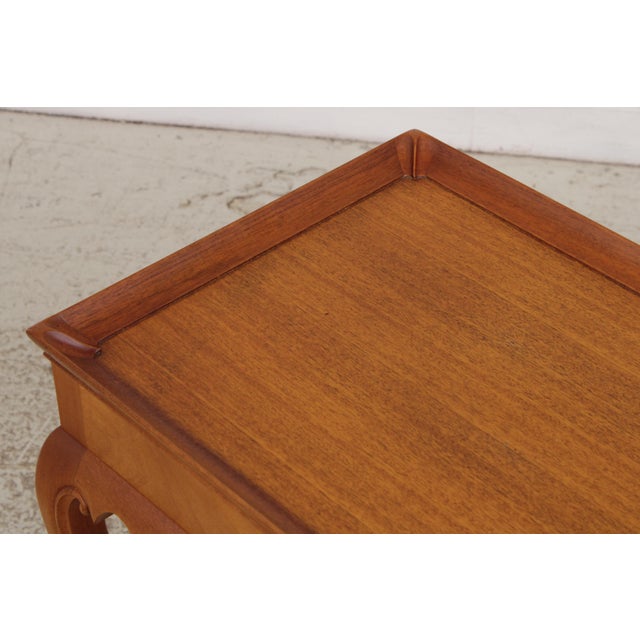 Bench Made Hand Crafted Mahogany Tea Table For Sale - Image 9 of 14
