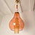 1990s Pink and Amber Murano Glass Pendant Lights - Pair For Sale In Dallas - Image 6 of 13