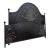 Vintage Hand-Painted King-Size Metal Bed For Sale