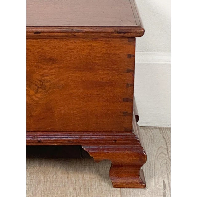Chippendale Provincial Small Chippendale Chest on Bracket Feet, American, 18th or 19th Century For Sale - Image 3 of 10