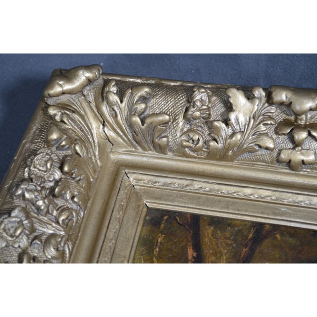 19th-Century French School Mythological Oil Painting, Nymph and Three Putti For Sale - Image 10 of 15