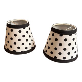 Dot Candelabra Shades - A Pair For Sale