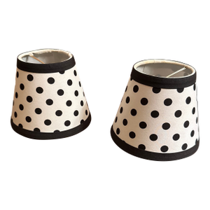 Dot Candelabra Shades - A Pair