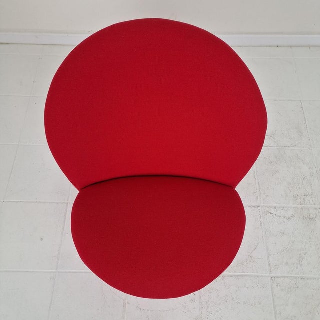 Red Model F572 Lounge Chair by Pierre Paulin for Artifort, 1967 For Sale - Image 8 of 12