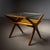 Modern 1950s Mid-Century Italian Side Table with Glass Top and Magazine Rack For Sale - Image 3 of 13
