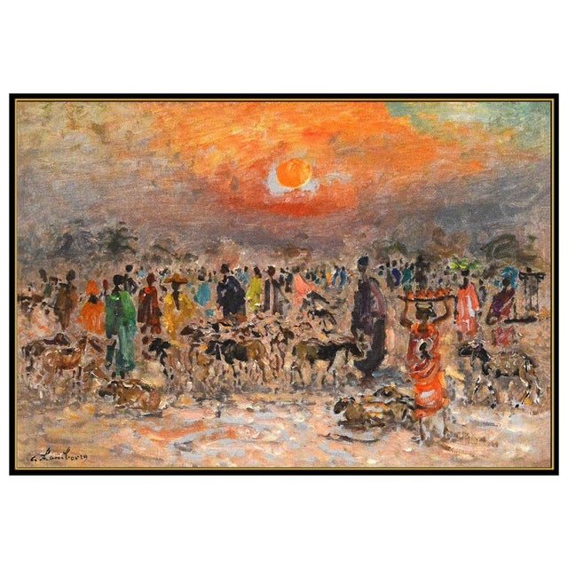 Post Impressionist 1970s L'apres Midi, André Hambourg For Sale - Image 3 of 9