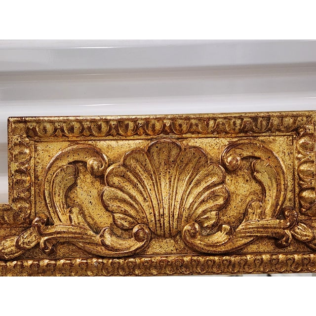 Vintage Giltwood Mirror With Seashell Motif For Sale - Image 10 of 15