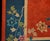 1920s Red Blue Floral Antique Chinese Art Deco Rug 8'10" X 11'8" Handknotted Wool Carpet For Sale - Image 4 of 6