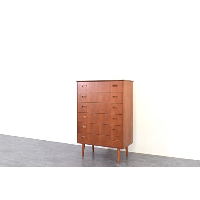 Mid-Century Danish Teak Chest of Drawers, 1960s For Sale - Image 9 of 17