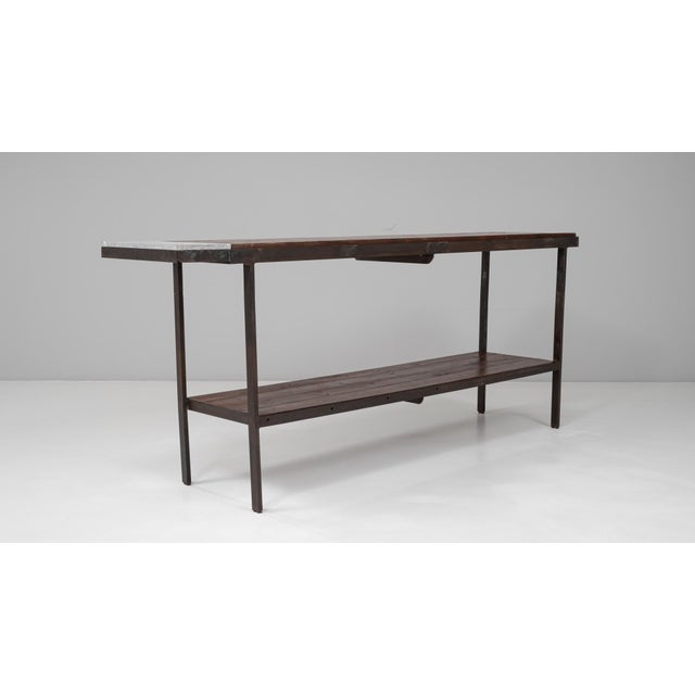 20th Century French Metal Industrial Table For Sale In Greensboro - Image 6 of 18