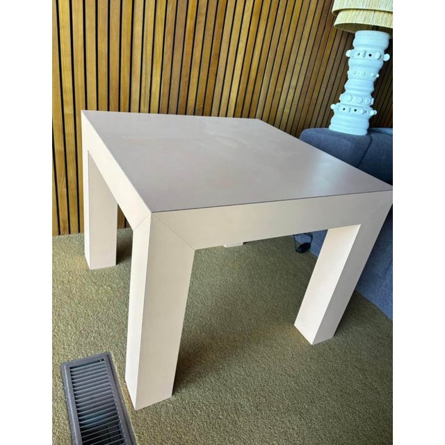 1960s Post Modern Light Pink Side Table For Sale - Image 4 of 6