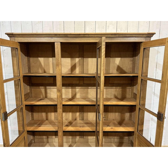 School Library Bookcase in Chestnut Wood, 1950s For Sale - Image 9 of 16