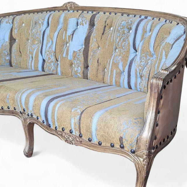 Antique Re-Upholstered French-Style Sofa, Early 20th Century For Sale - Image 15 of 18