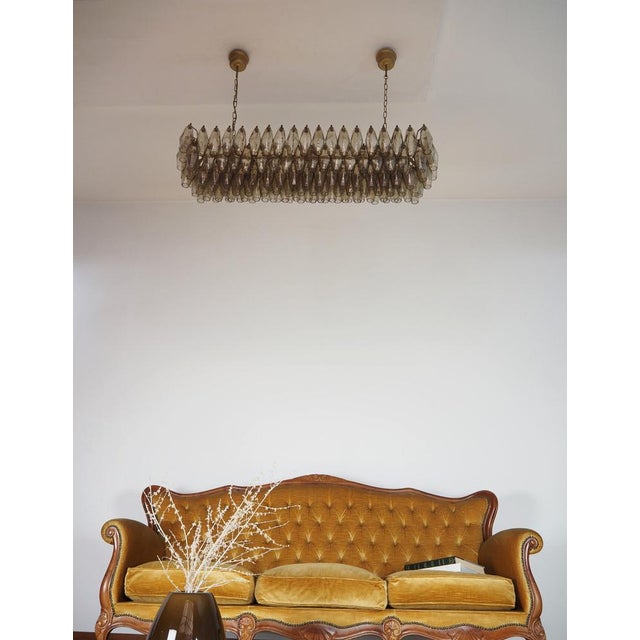 Murano Poliedri Chandelier with 138 Smoked Glasses, 1990s For Sale - Image 17 of 18