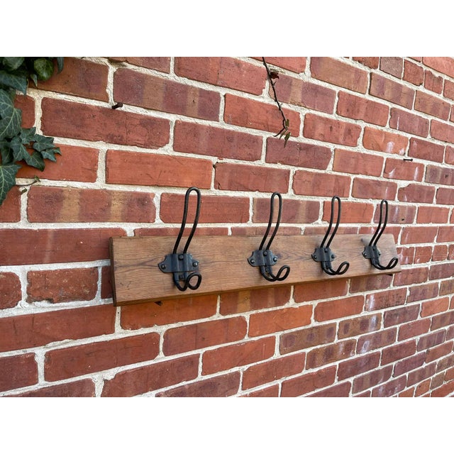 Handmade Rustic Pine Coat Hook Rack Rail – Solid Wooden Wall Mounted with Iron Hooks Add a touch of rustic charm to your...