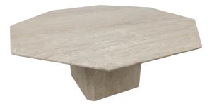 Vintage Travertine Coffee Table, 1970s