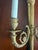 Metal Sconces Beautiful Vintage Neoclassic Brass / Bronze Dore’ With Torch Motif. Wired (Pair). For Sale - Image 7 of 8