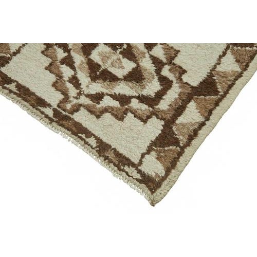Beige Bohemian Runner Rug For Sale - Image 4 of 7
