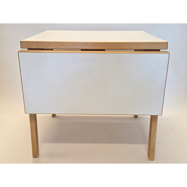 Wood Vintage Drop-Leaf Table by Alvar Aalto for Artek, 1960s For Sale - Image 7 of 16