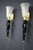 Gold and Black Murano Glass Sconces in the style of Barovier, 1990, Set of 2 For Sale - Image 16 of 17