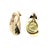 Elegant solid 14K yellow gold Donald Rywell shell earrings featuring a sculpted, dimensional nautical design with a rich...