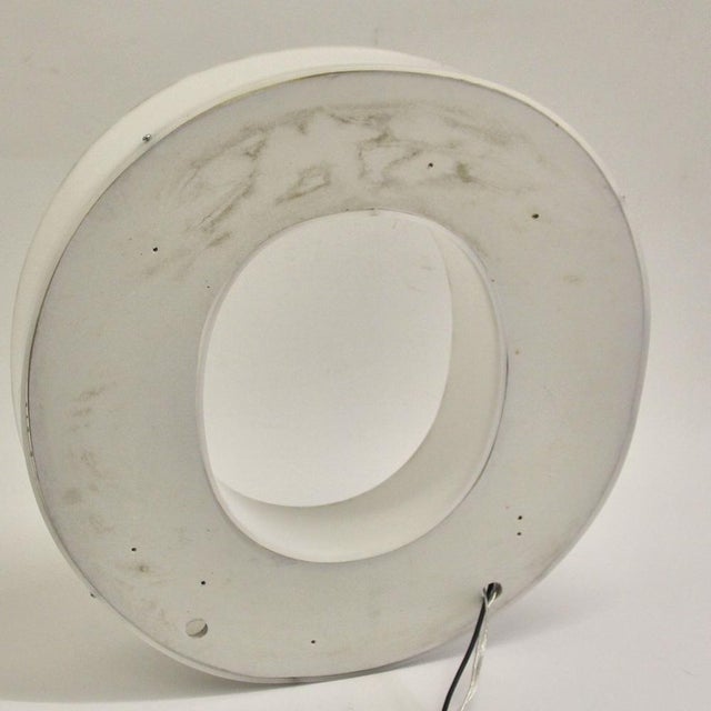 White Mid-Century Illuminated Hope Letters, 1970s, Set of 4 For Sale - Image 8 of 13