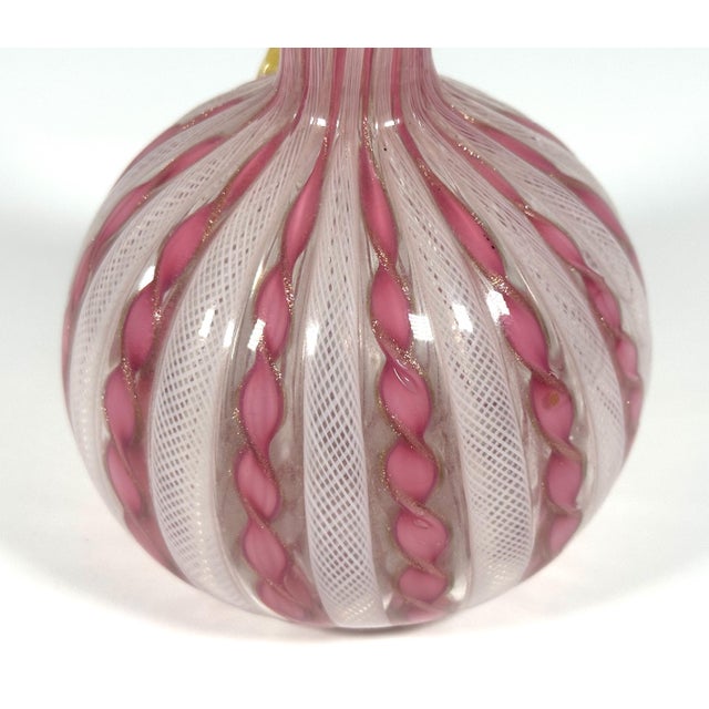 Mid 20th Century Venetian Murano Art Glass Zanfirico Latticino Aventurine Collection For Sale - Image 5 of 10