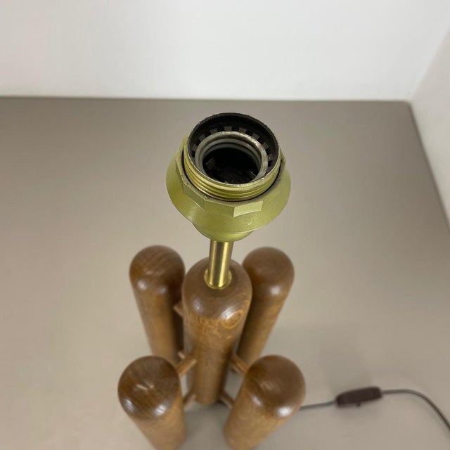 Organic Sculptural Wooden Rocket Table Light from Temde, Germany, 1970s For Sale - Image 14 of 18