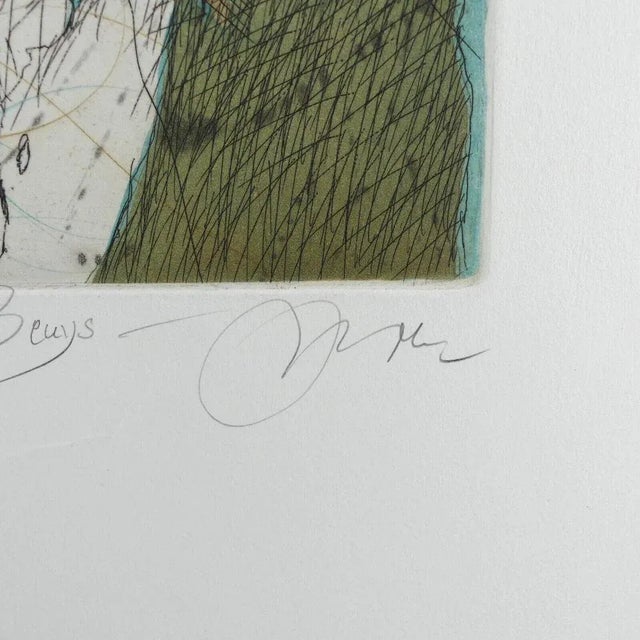 1980s Udo Nolte, Joseph Beuys, Etching, 1984 For Sale - Image 5 of 9