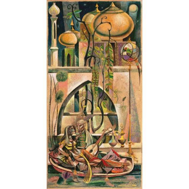 'Beneath the Stars' by Leon D'Usseau, Lovers, Moghul, Isfahan, Chouinard, Los Angeles County Museum of Art, Dallas Museum For Sale - Image 9 of 9