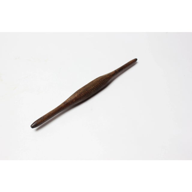 Indian Vintage Ribbed Chipati Roller For Sale - Image 3 of 8