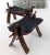 Black Carved Rosewood Camel Benches Stools - a Pair For Sale - Image 8 of 9