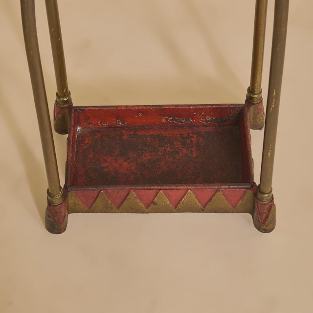 19th Century English Brass Umbrella Stand For Sale - Image 12 of 12